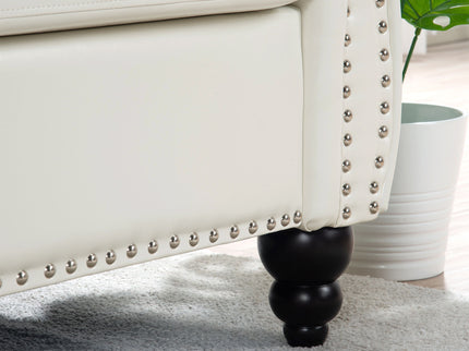 Rolled Arm Chesterfield 3 Seater Sofa