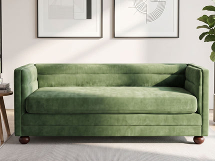 3 Seater Sofa Upholstery With Square Arms, Living Room Couch