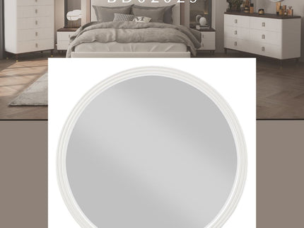 Carena - Round Mirror - Gray