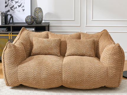 Comfortable Dual Beanbag Chair With High Resilience Foam Core For 2 People