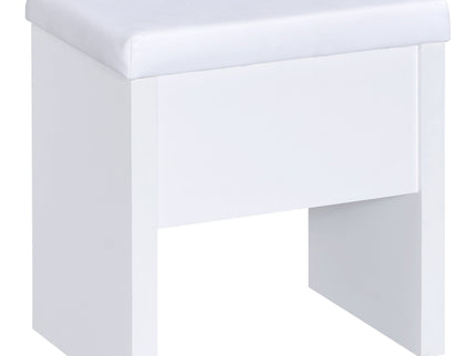 Walsh - Makeup Vanity Table With Mirror And Stool - White