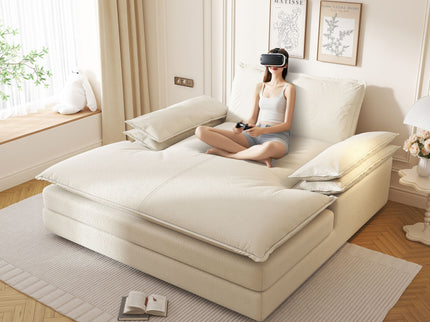 Modern Oversized Double Chaise Lounge Chair
