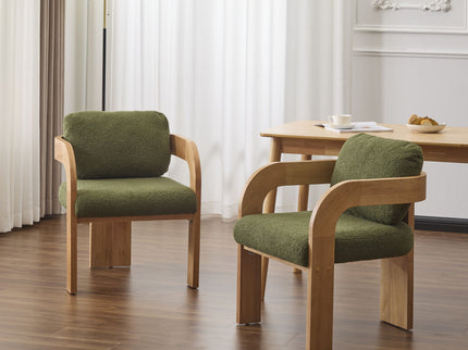 Dining Chairs With Pillow Back (Set of 2)