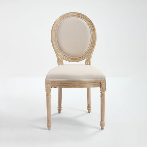 Upholstered With Round Back Dining Chairs (Set of 2)