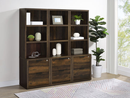 Geary - 3 Piece Wall Unit Bookcase Set With USB Storage