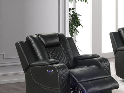 Benz - LED & Power Recliner Chair With Adjustable Headrest