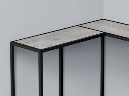 Corner Accent Console Table For Entryway, Unique L-Shaped Design