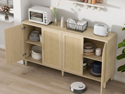 Buffet Cabinet With Adjustable Shelves For Kitchen