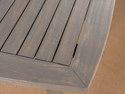 Modern Indoor Square Acacia Wood Dining Table With Toothpick Leg Design