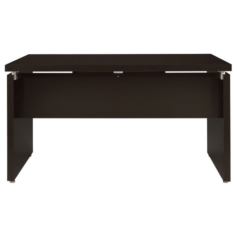 Ulloa - L Shaped Office Desk With Slide Out Keyboard Tray And Storage Drawers - Cappuccino