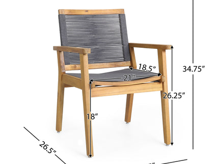 Outdoor Rope Dining Chair (Set of 2)