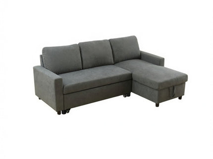 L - Shaped Convertible Sofa Bed With Storage Chaise