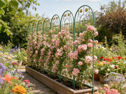 Metal Garden Trellis Rustproof Trellis For Climbing Plant Outdoor Flower Support