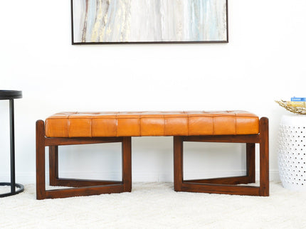 Riley - Bench - Brown / Rustic / Tan