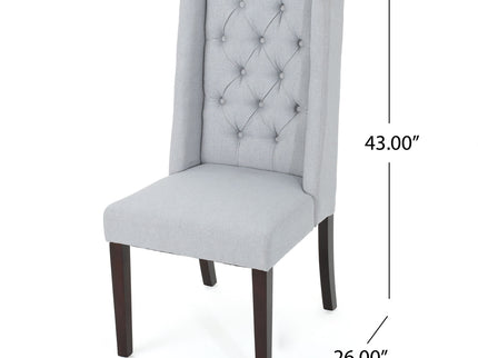 Sophisticated Tufted Dining Chair With High Back Design