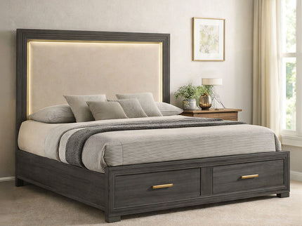 Colorado - Bed With Upholstered LED Headboard