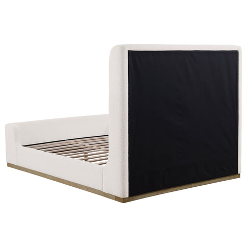 Vindra - Queen Sleigh Bed - Cream