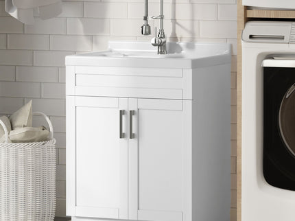 Hennessy - Deluxe Laundry Utility Sink And Cabinet