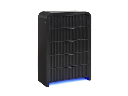 Beverly - Chest, LED Lighting - White / Black