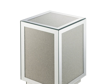 Noralie - Accent Table - Silver - Mirror