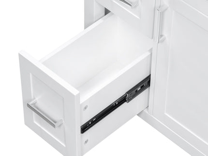 Modern Bathroom Vanity With Sink, Flip Drawer & 2 Drawers, Soft Close Hinges, Adjustable Shelf