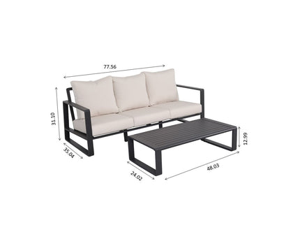 Sofa With Rectangular Coffee Table
