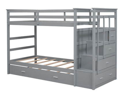 Bunk Bed With Trundle And Staircase