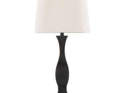 Riley - Contemporary Table Lamp (Set of 2) - Oil Rubbed Bronze / Oat