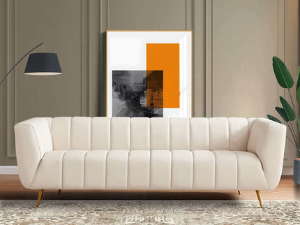 Lamattina - Genuine Italian Channel Tufted Sofa
