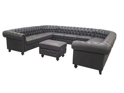 Chesterfield Vintage Style U - Shape Sectional