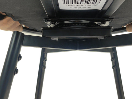 Bar Stool 360 Swivel With Back Footrest