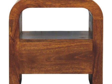 Darcy - Nightstand With Drawer And Open Shelf - Brown