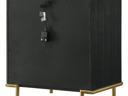 Anser - 3 Drawer Nightstand - Black