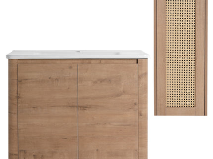 Freestanding Bathroom Vanity With Sink And 2 Soft Close Doors