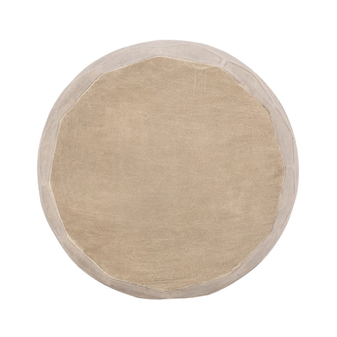 Outdoor Lightweight Concrete Side Table - Natural