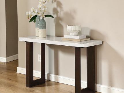 Edwyn - Natural Marble Top End Table
