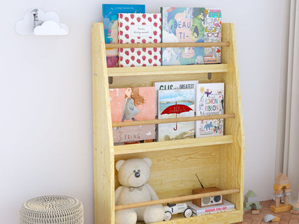 3 Tier Book Shelf, Compact Storage For Bedrooms