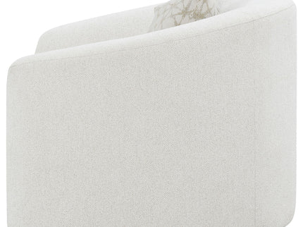 Rory - Sloped Arms Chair With Pillow - White