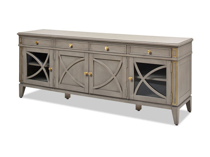 Dauphin - TV Stand Storage Display Console Table - Gray Cashmere