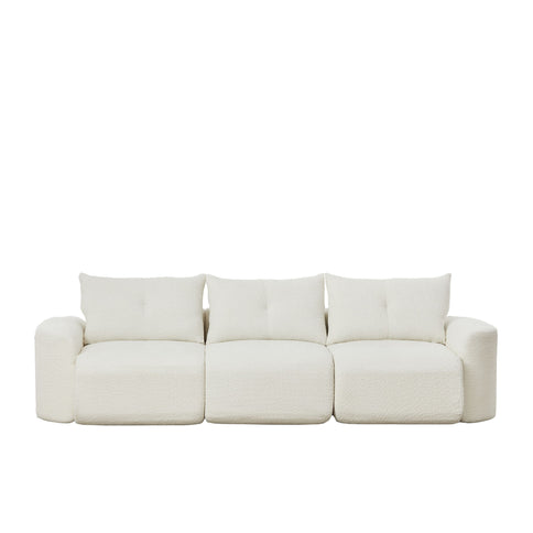 3 Seater With Thickened Armrests Sofa For Living Room