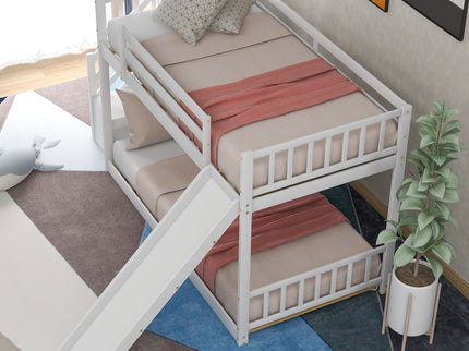 Bunk Bed With Convertible Slide And Stairway