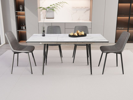 Modern Extendable Dining Table And Chair Set