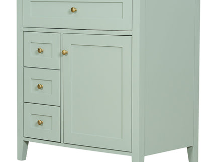 Modern Bathroom Vanity With Sink, 3 Drawers And Adjustable Shelf