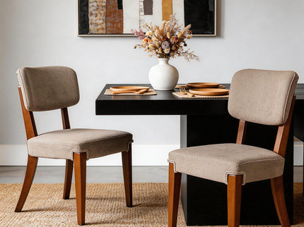 Contemporary Armless Dining Chairs (Set of 2)