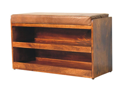Buffalo - Hide Pull Out Shoe Storage Bench