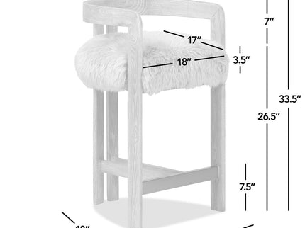 Millwick - Low Back Counter Stool