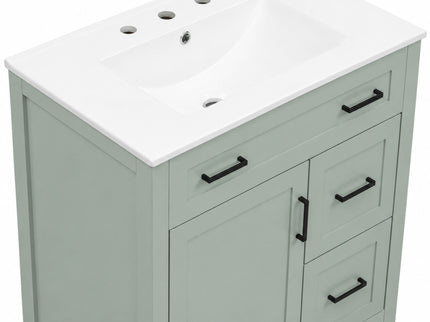 Bathroom Vanity With Sink, 2 Soft Close Drawers, 1 Soft Close Door, Adjustable Shelf