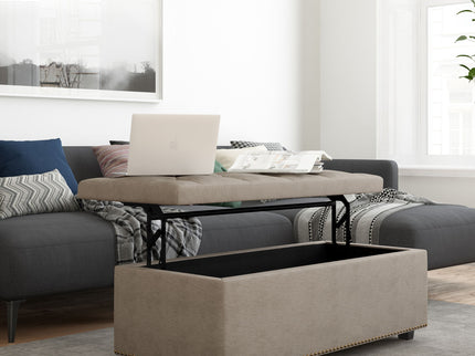 Hamilton - Upholstered Lift Top Rectangular Storage Ottoman