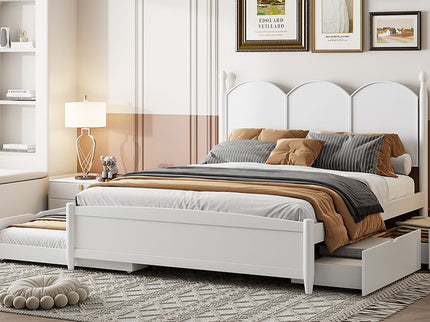 Platform Bed With With 2 Big Drawers And Trundle