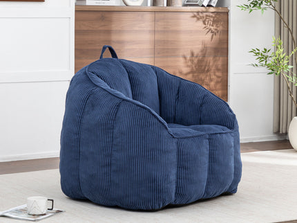 Giant Bean Bag Chair Sofa For Living Room - Dark Blue
